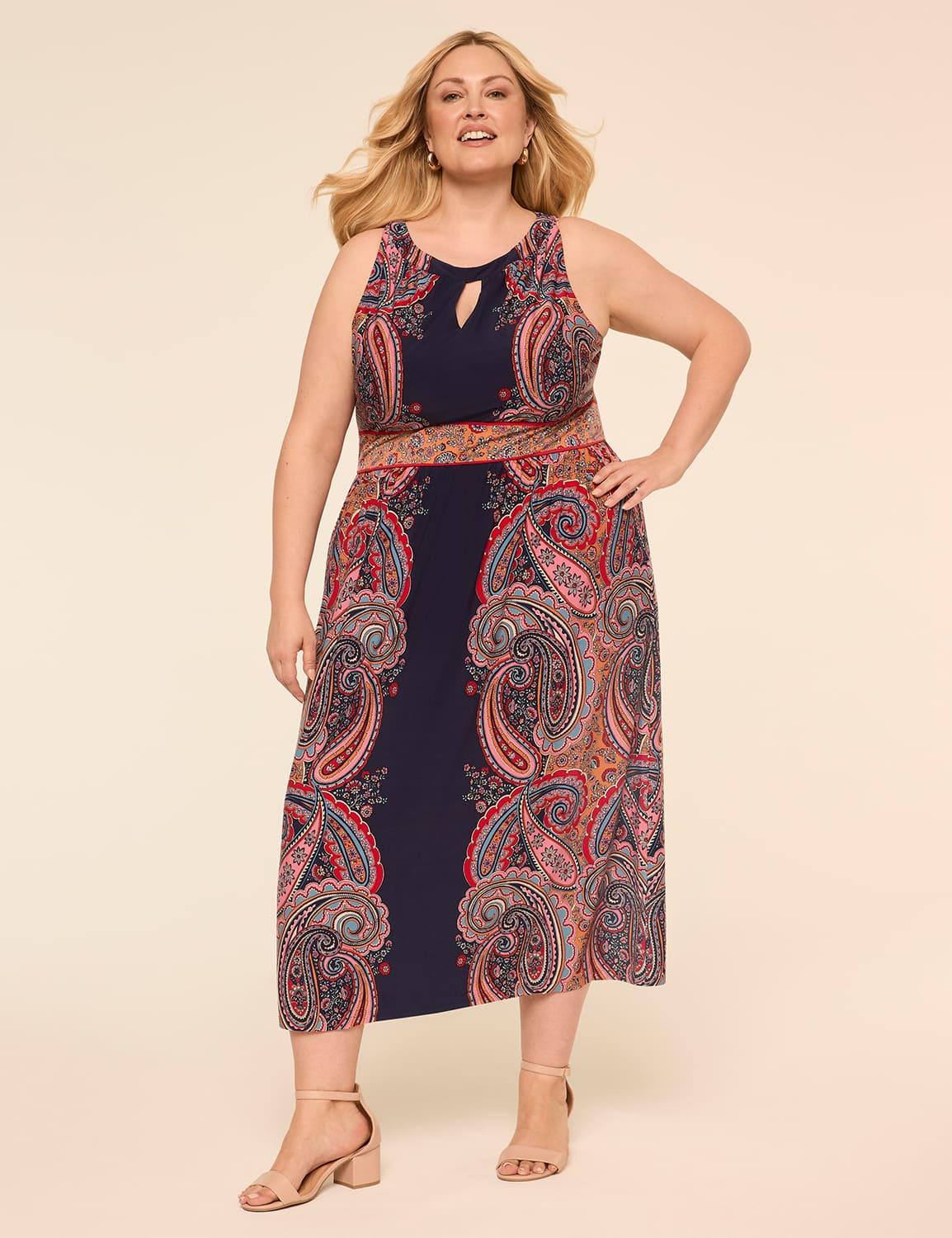 sleeveless high-neck maxi dress