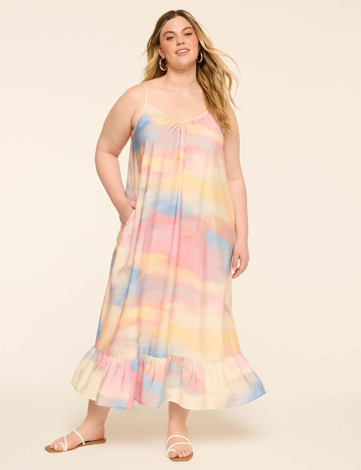 sleeveless v-neck maxi dress