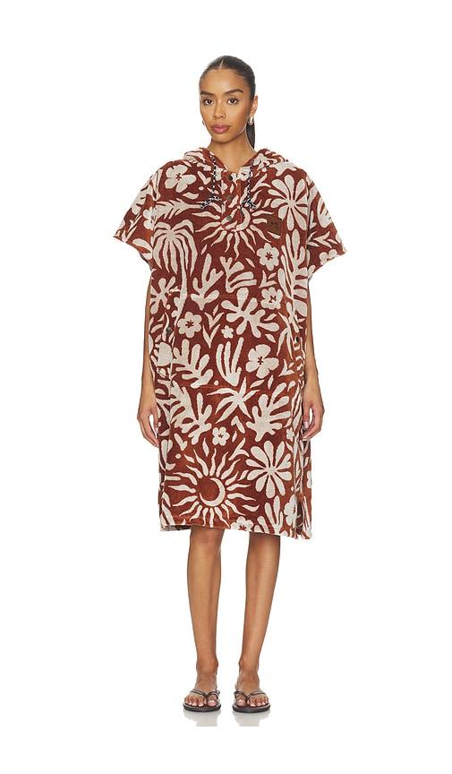 slowtide sunny poncho in brown. - size s-m (also in )
