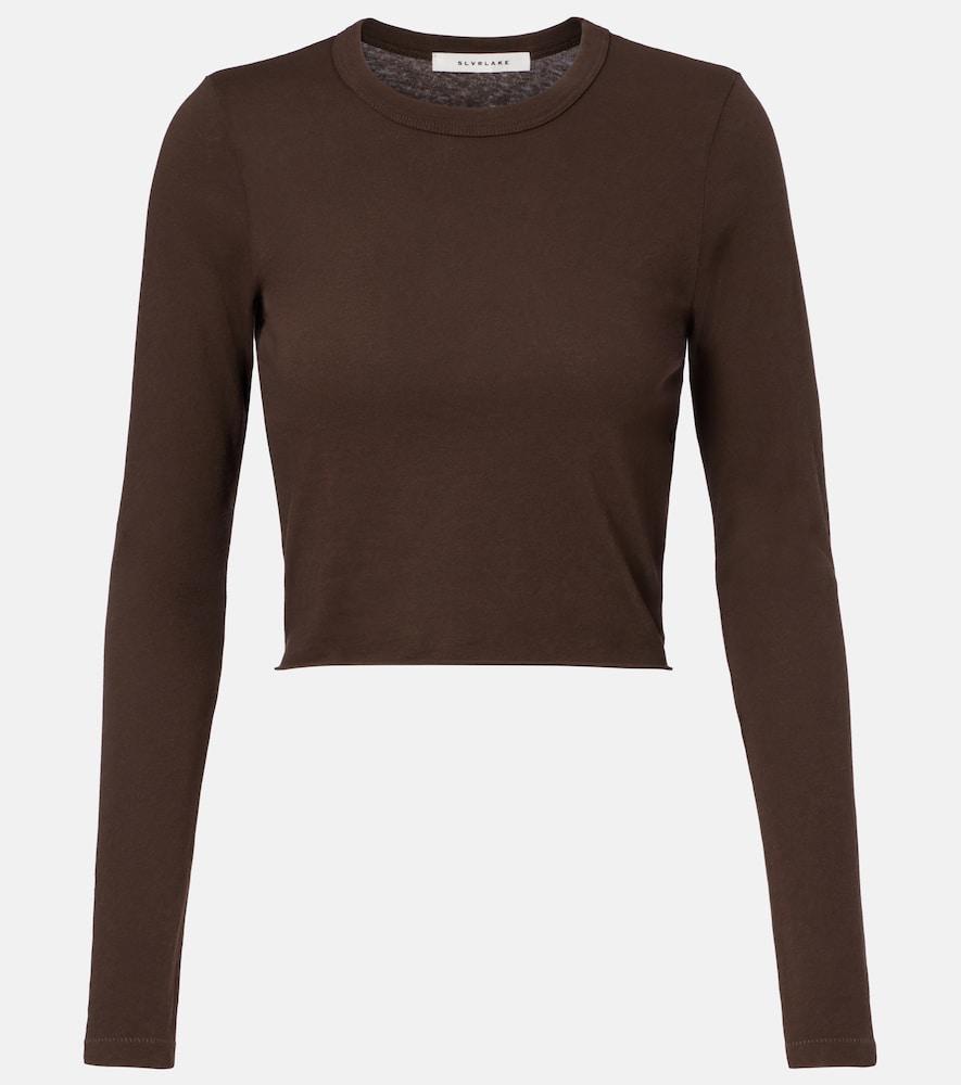 slvrlake baby cropped cotton jersey t-shirt