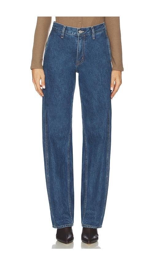 slvrlake cassie chino wide leg jeans in blue. - size 23 (also in 24, 25, 26, 27, 28, 29, 30, 31, 32)