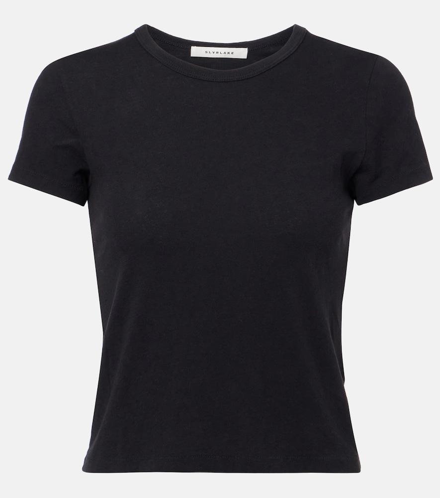 slvrlake cropped cotton jersey t-shirt