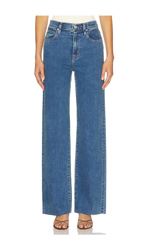 slvrlake grace wide leg jeans in blue. - size 29 (also in 30, 31)