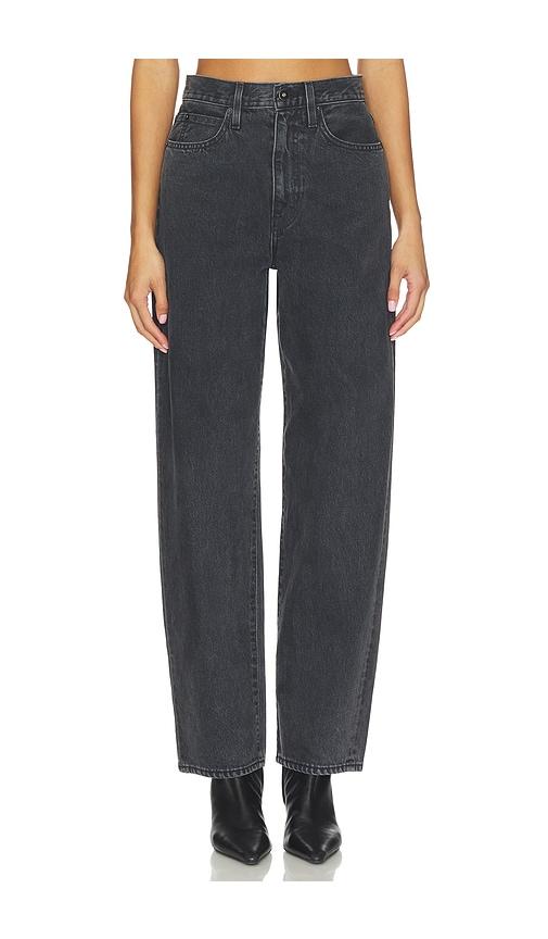 slvrlake koko relaxed straight leg jeans in black. - size 23 (also in 24, 26, 29, 30, 31, 32)