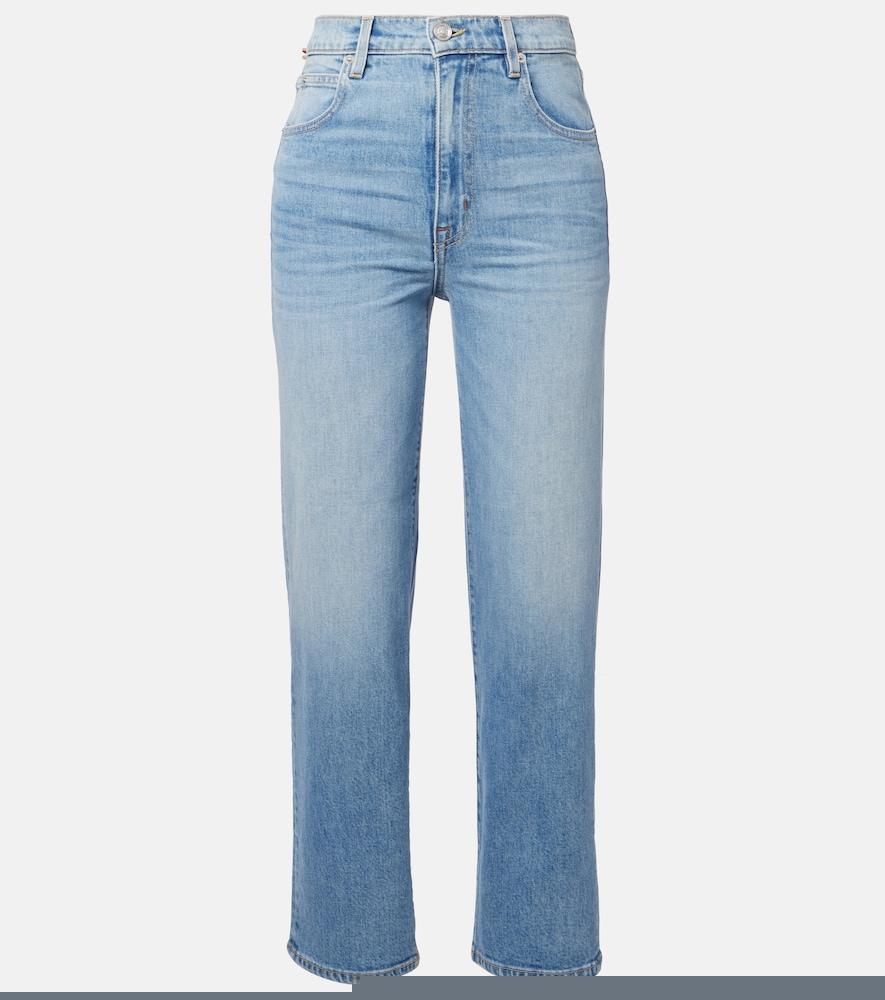 slvrlake london cropped high-rise straight jeans