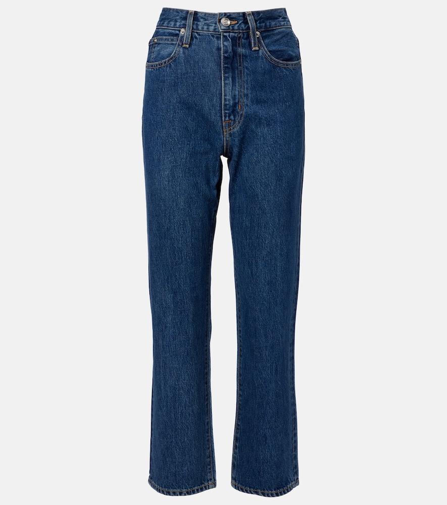 slvrlake london cropped high-rise straight jeans