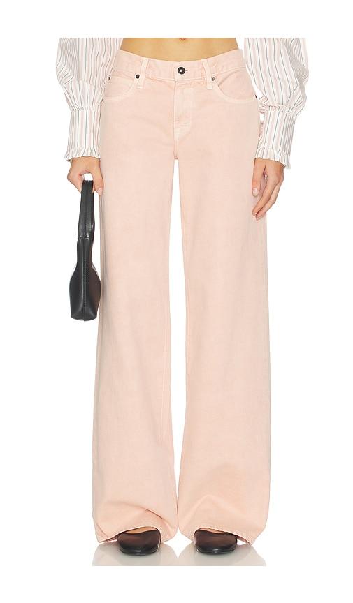 slvrlake mica wide leg jeans in pink. - size 27 (also in 29, 30, 31, 32)