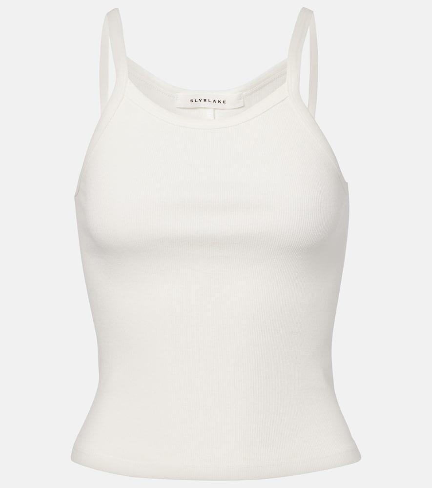 slvrlake ribbed-knit cotton jersey tank top