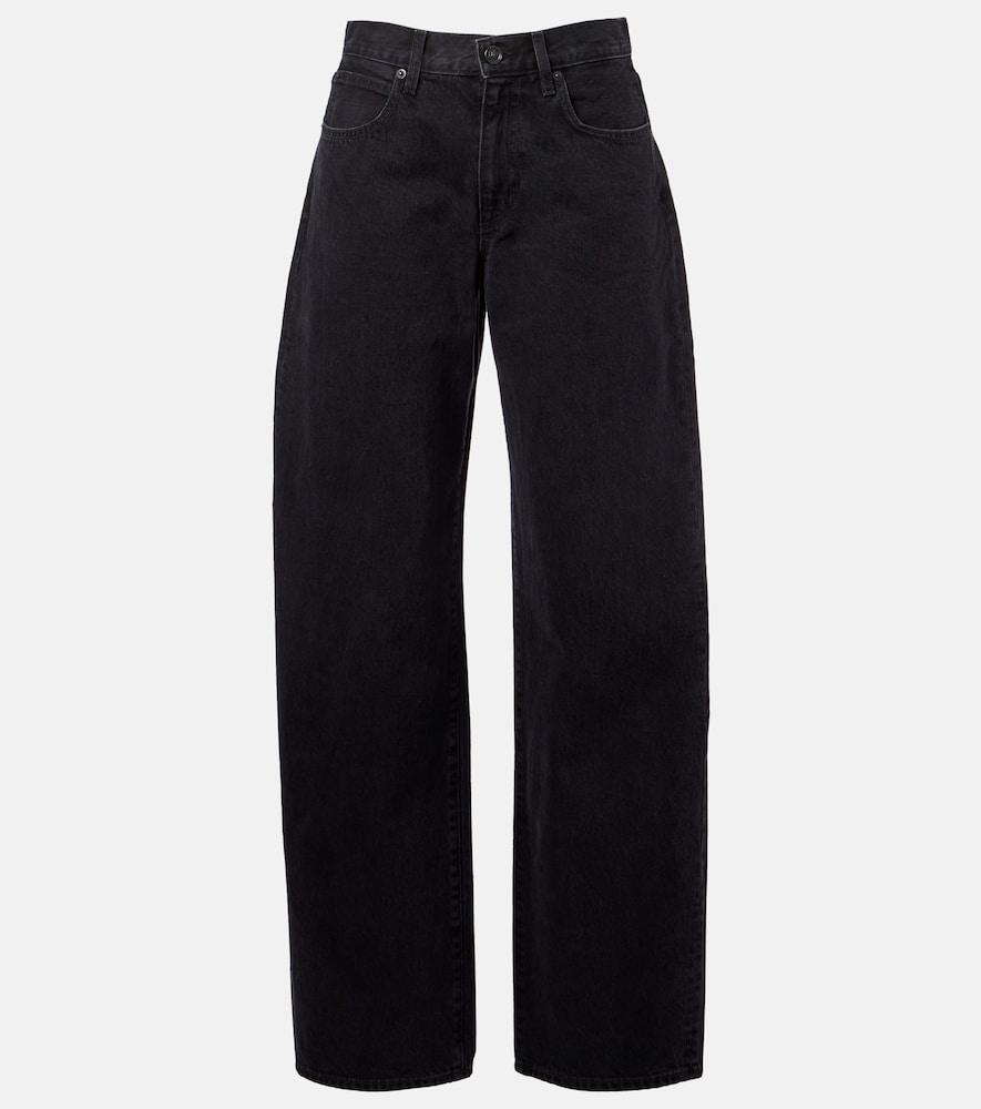 slvrlake tess long high-rise barrel-leg jeans