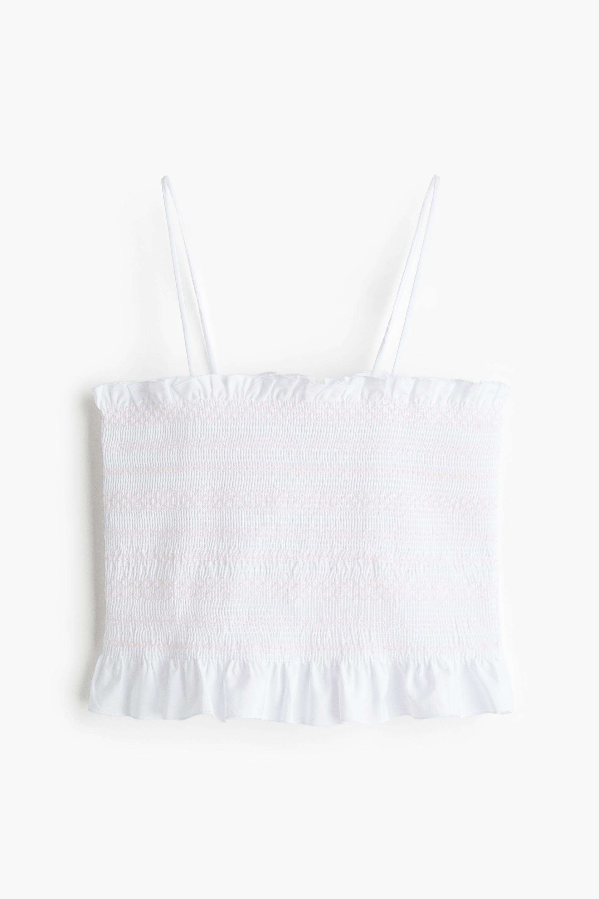 smocked camisole top
