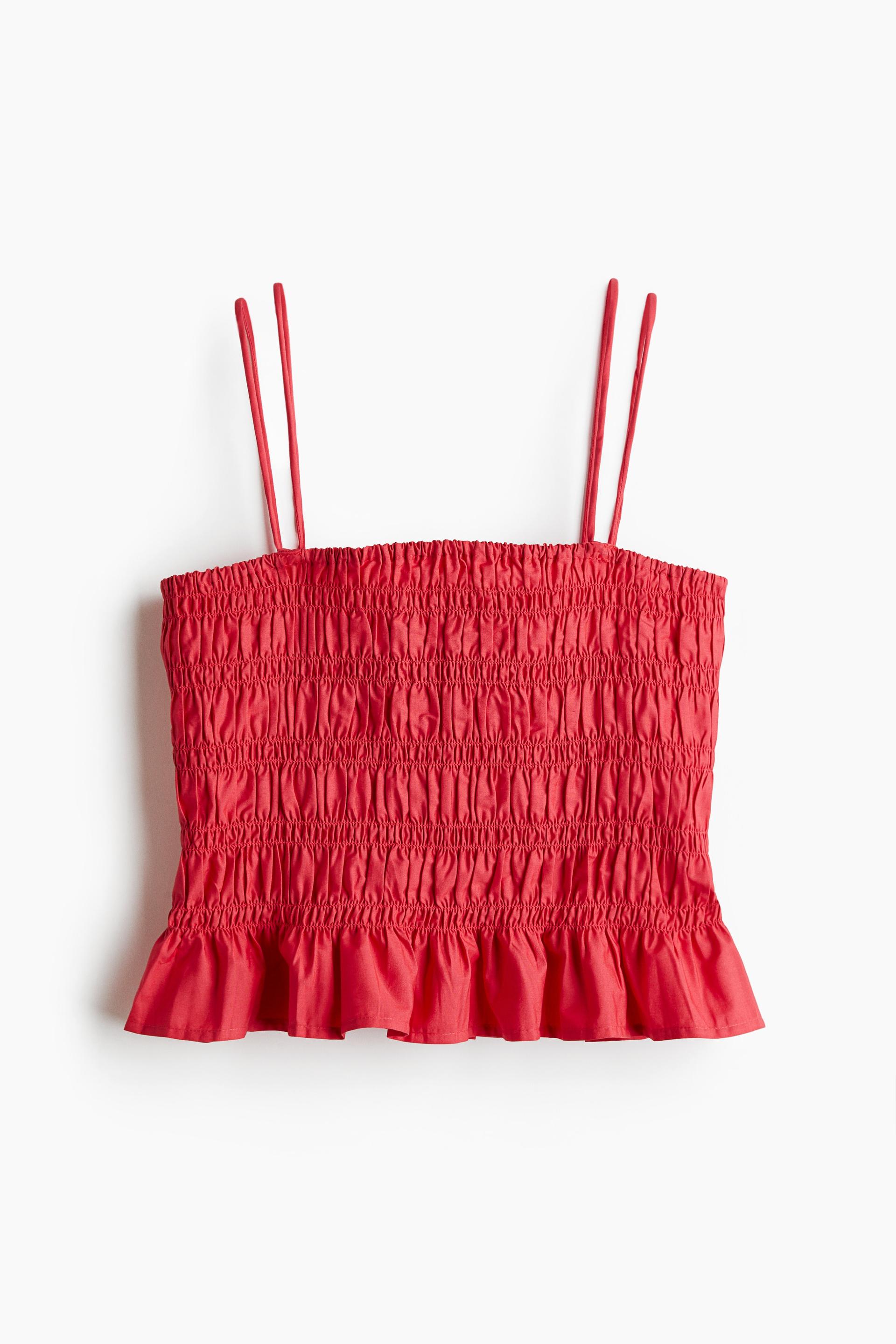 smocked camisole top