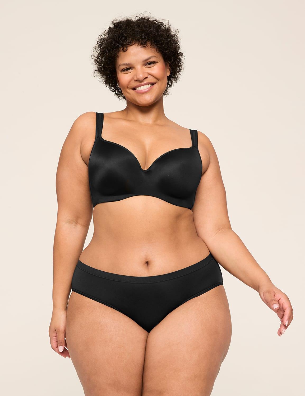 smooth lightly lined balconette bra