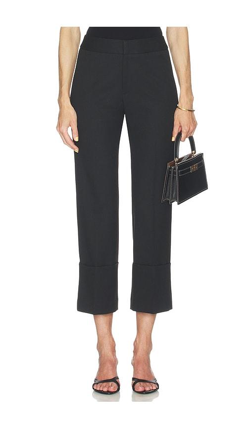 smythe cuffed flood pant in black. - size 2 (also in 8)