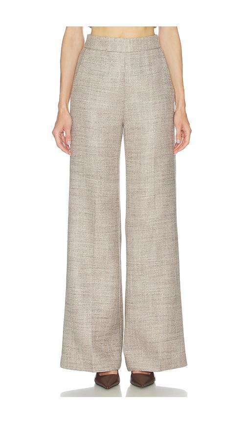 smythe high rise wide leg pant in taupe. - size 0 (also in 4)