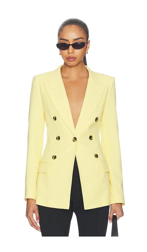smythe not a double breasted blazer in lemon. - size 0 (also in 8)