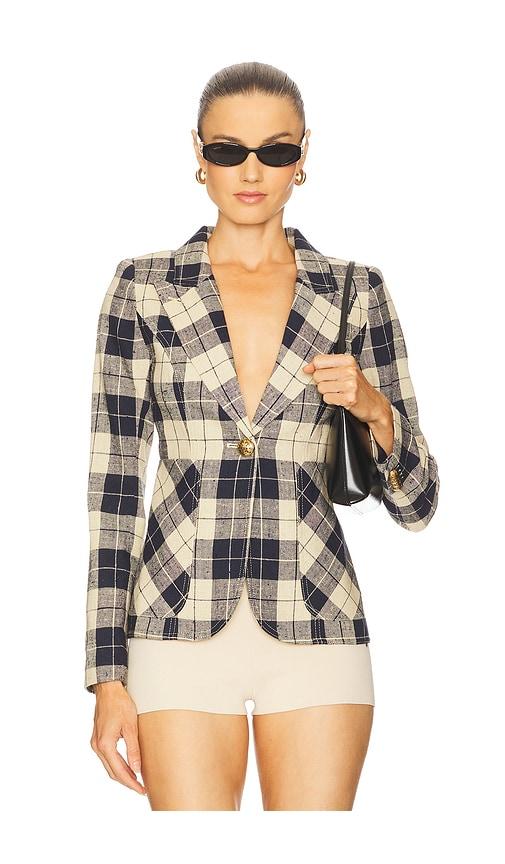 smythe patch pocket duchess blazer in navy. - size 0 (also in 6)