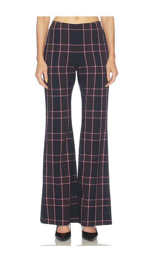 smythe pintuck flare pant in black. - size 0 (also in 10, 8)