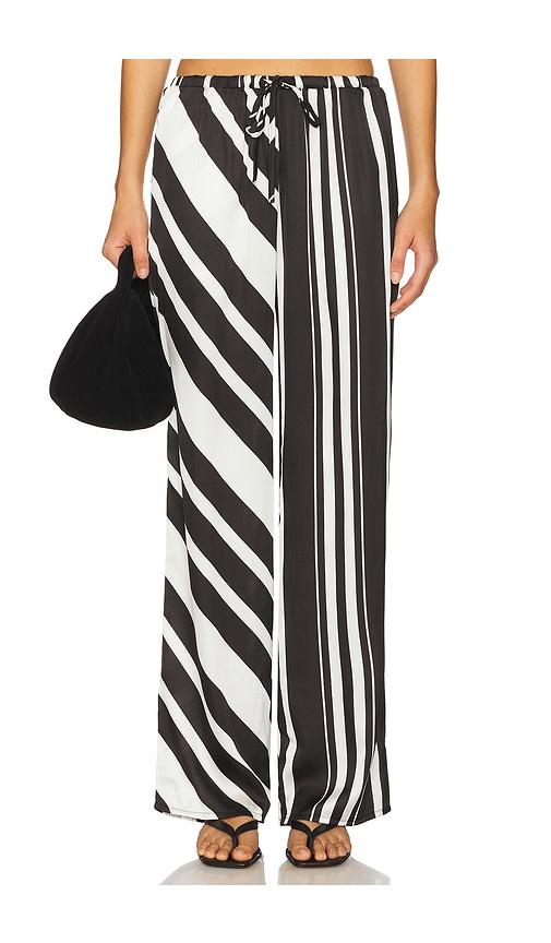 sndys agnes pant in black,white. - size s (also in xxs, xs)