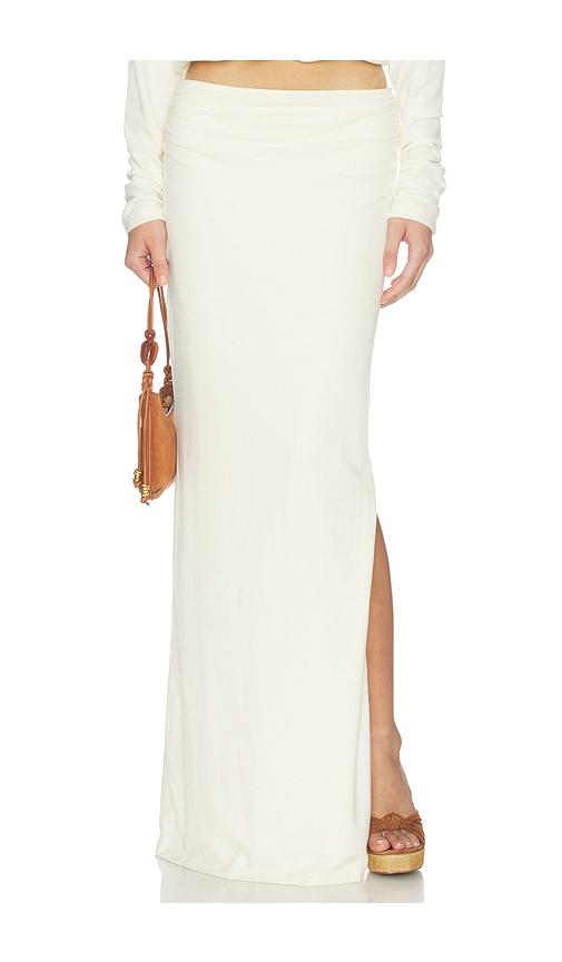 sndys ainara maxi skirt in cream. - size m (also in s)