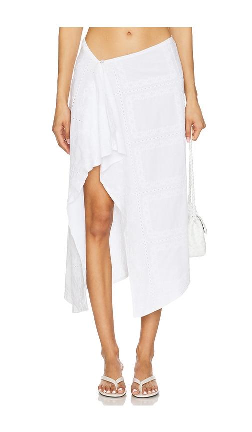 sndys asta handkerchief skirt in white. - size xl (also in xxl)