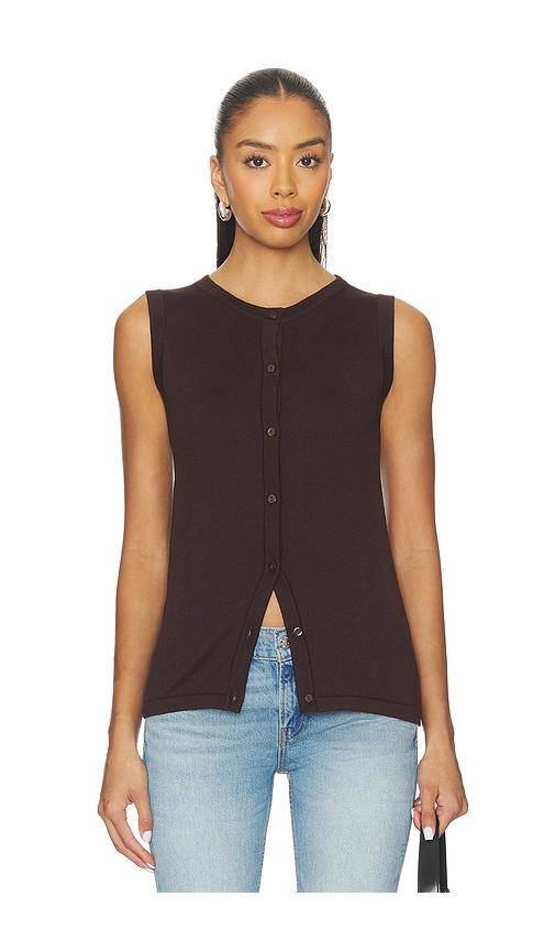 sndys august vest in chocolate. - size m (also in s, xs)