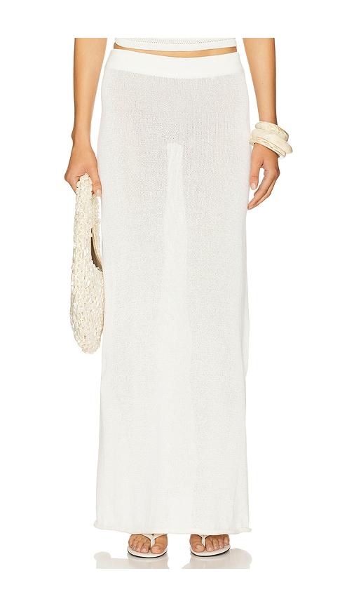 sndys cali maxi skirt in white. - size l (also in xl, xxl)