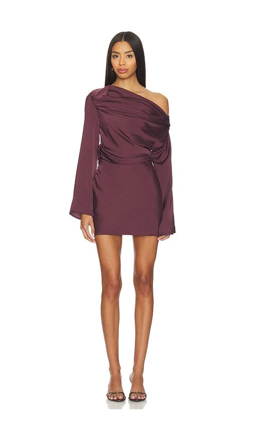 sndys calissa mini dress in purple. - size l (also in xs, s, m)