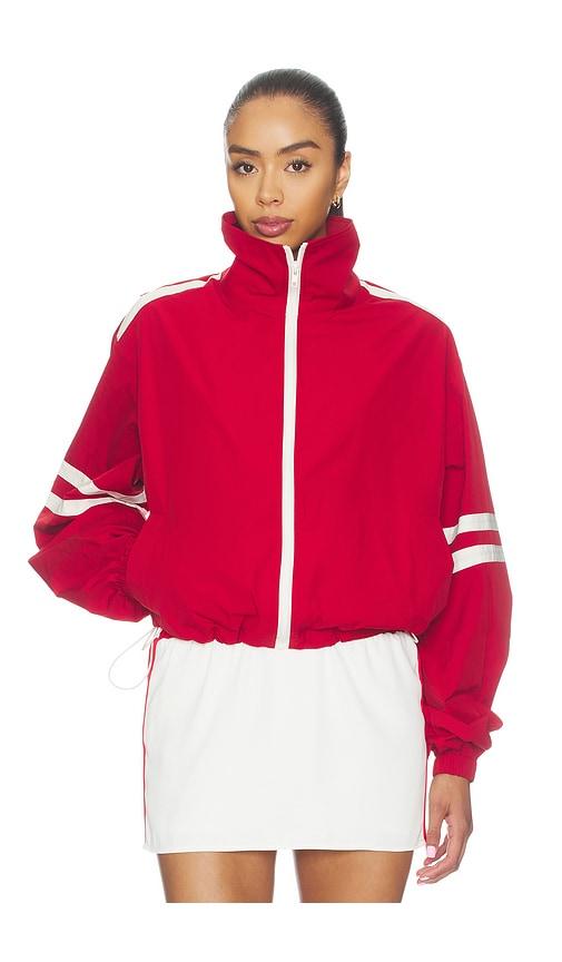 sndys carter track jacket in red. - size m (also in s)