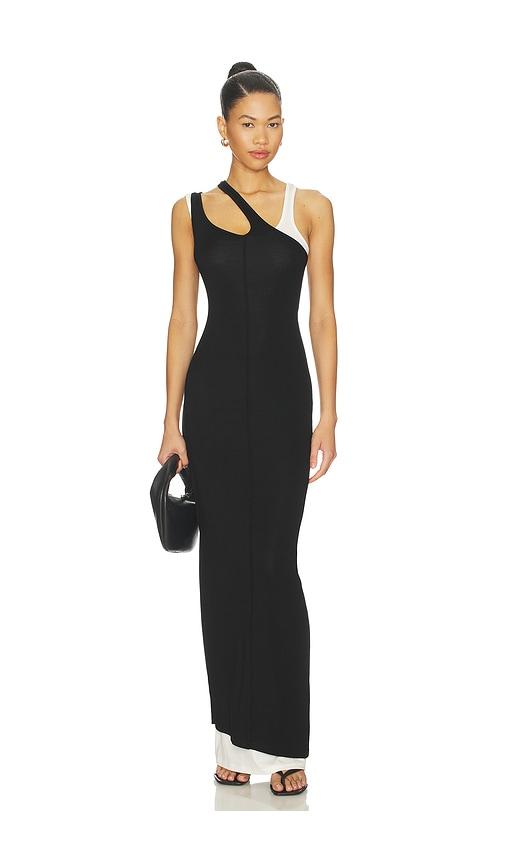 sndys chantara maxi dress in black. - size l (also in m, s, xs, xxs)