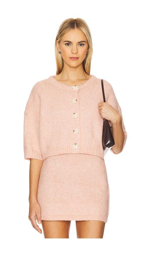 sndys haze cardigan in pink. - size l (also in xxs, xs, m, xl)