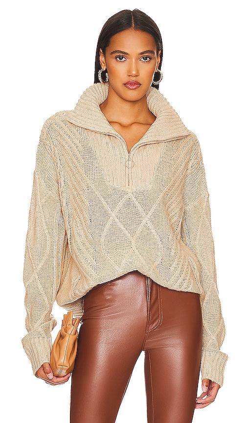 sndys jax knit sweater in beige. - size l (also in s, xxs, xs, m, xl, xxl)