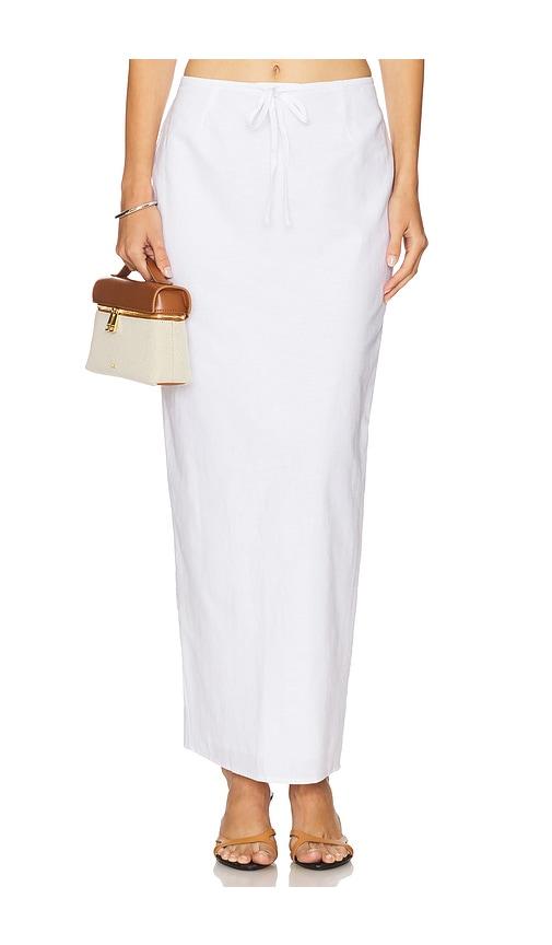 sndys kelley maxi skirt in white. - size l (also in xxs, s)