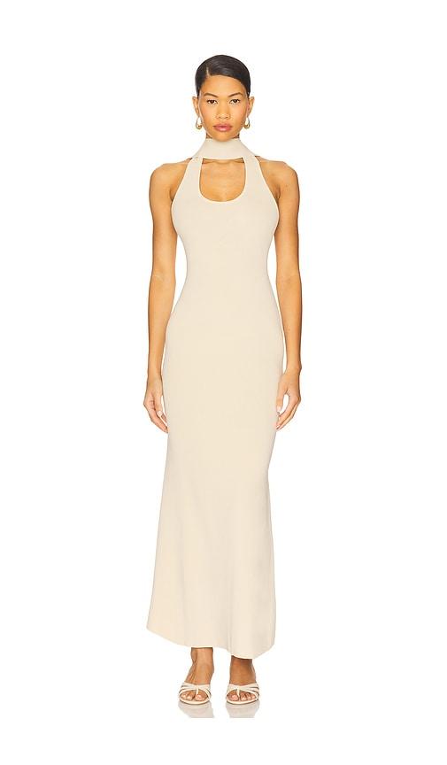 sndys laia maxi dress in cream. - size l (also in m, s)