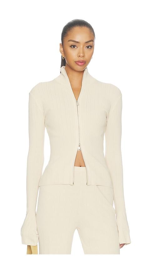 sndys lumi knit top in neutral. - size m (also in xs)