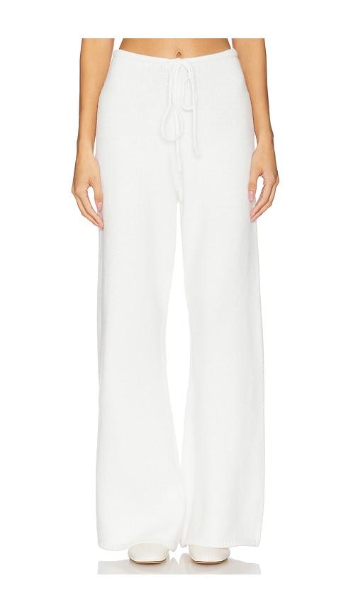 sndys maja knit pant in white. - size l (also in m, xl)