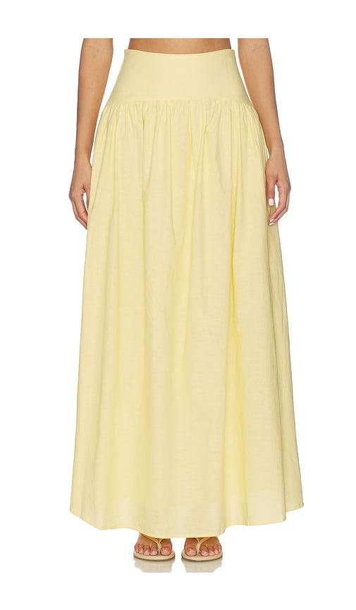 sndys nesa maxi skirt in yellow. - size l (also in xxs, xs, s, m)