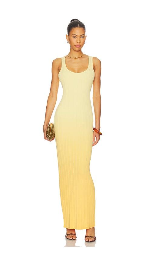 sndys odessa knit maxi dress in yellow. - size l (also in m, s, xl, xs, xxl, xxs)