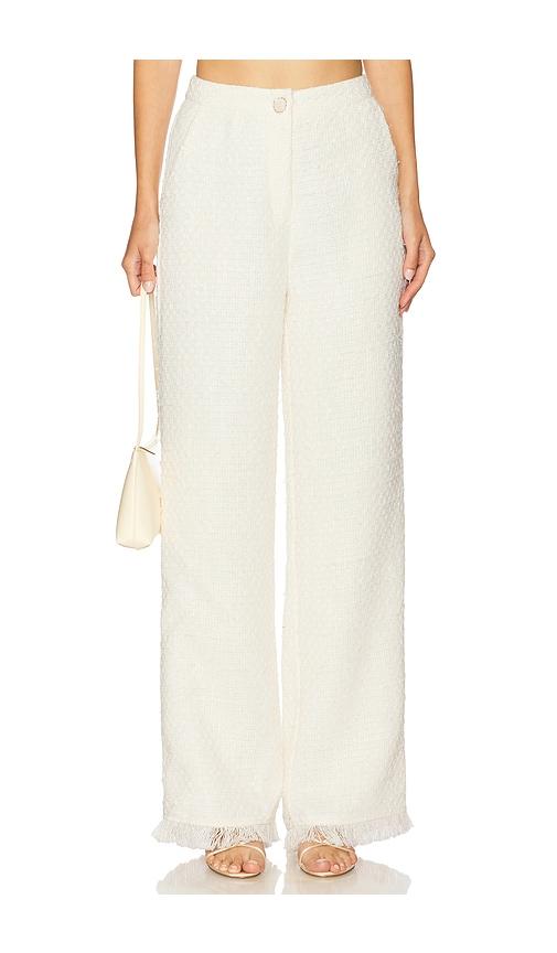sndys piper suit pant in white. - size m (also in xxs, xs, xl)