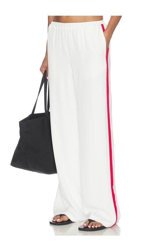 sndys reed contrast pant in white. - size m (also in xxs, s, xl)