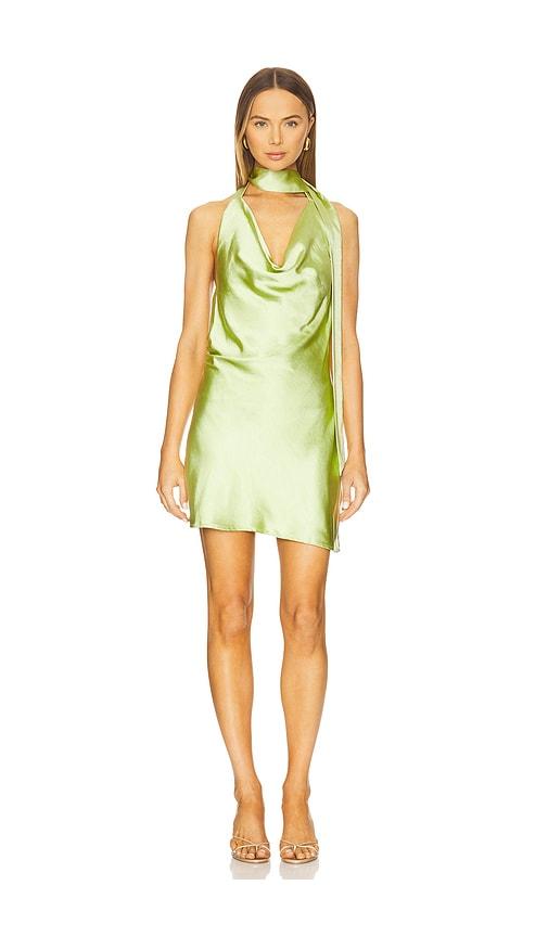sndys rosanna mini dress in green. - size s (also in xs)