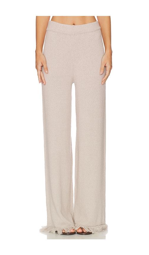 sndys skyler knit pant in taupe. - size l (also in m, s, xl, xs, xxl)