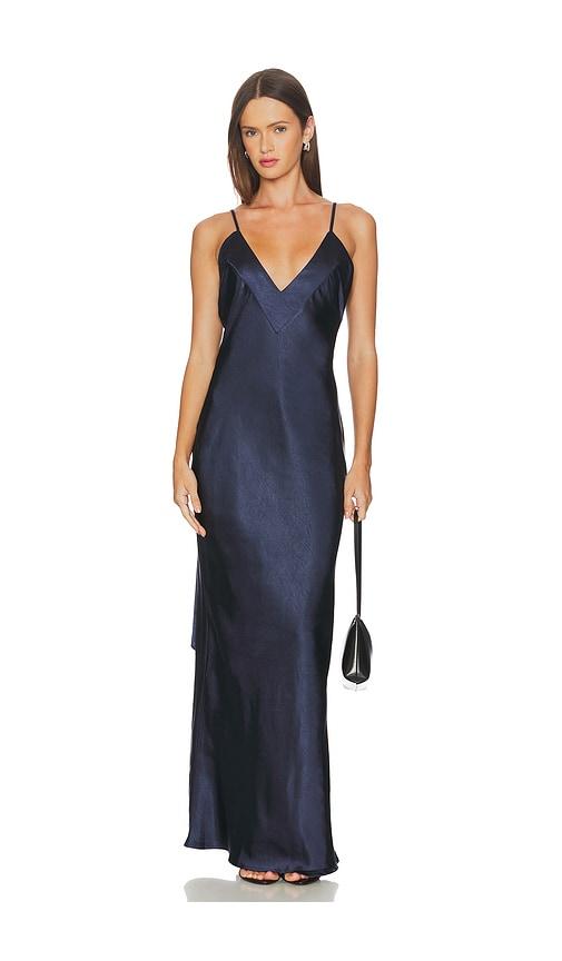 sndys spain maxi dress in navy. - size s (also in xxl)
