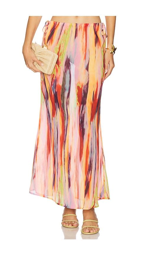sndys st. barts maxi skirt in peach. - size l (also in s, m, xl)