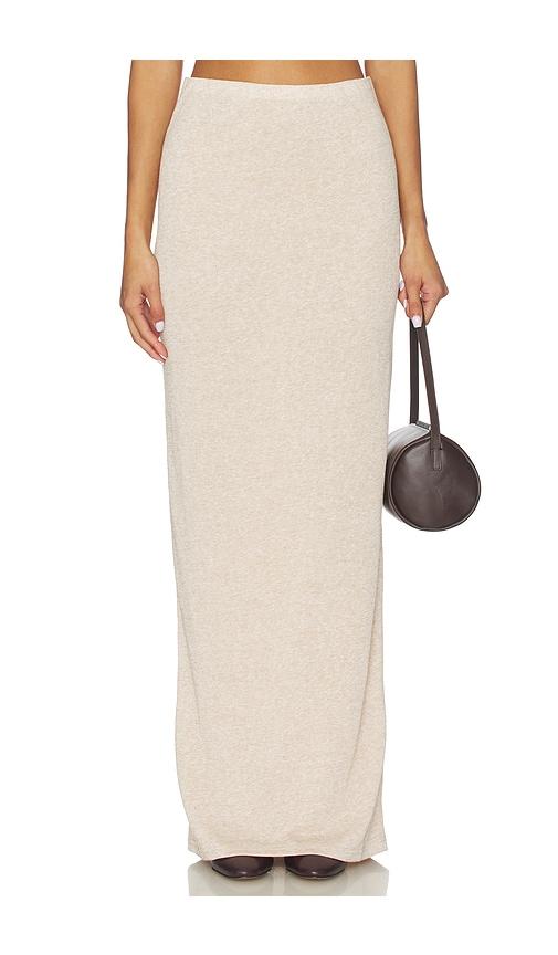 sndys tilde maxi skirt in beige. - size l (also in m, xs, xxs)