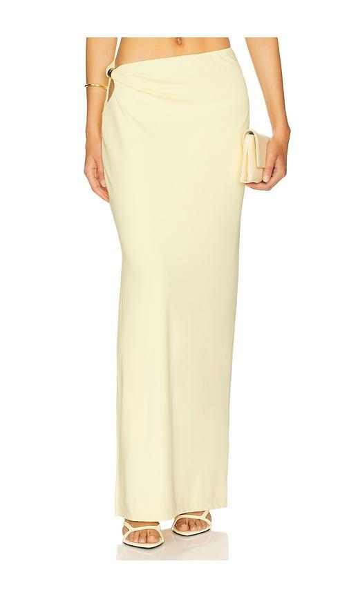 sndys x revolve baylee skirt in yellow. - size l (also in s, xxs, xs, m, xl, xxl)