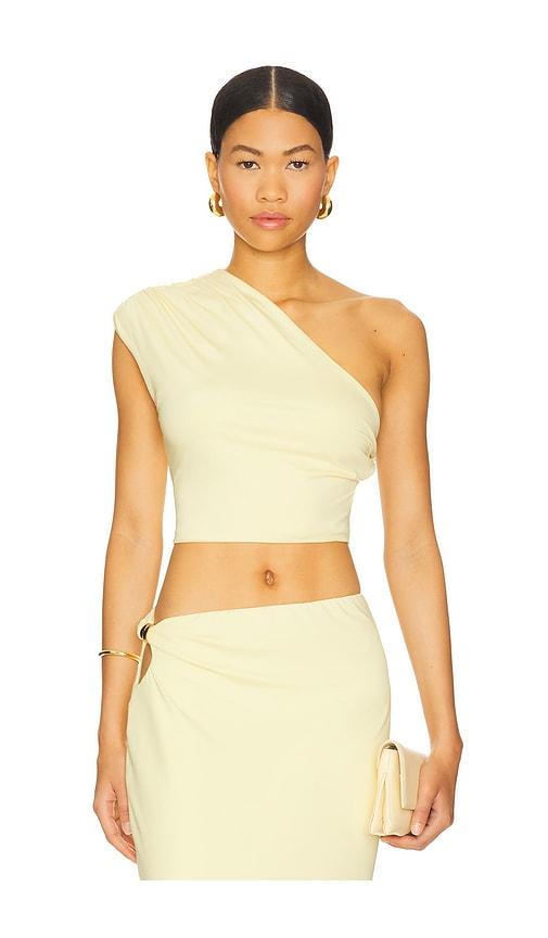 sndys x revolve baylee top in yellow. - size l (also in m, s, xl, xs)