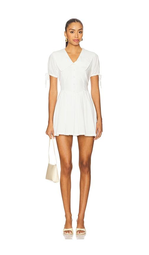 sndys x revolve belmont mini dress in white. - size l (also in m, s)