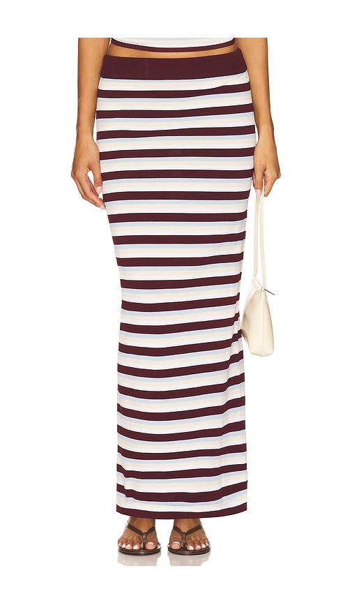 sndys x revolve charleston maxi skirt in white. - size l (also in xxs, xs, s, m, xl)