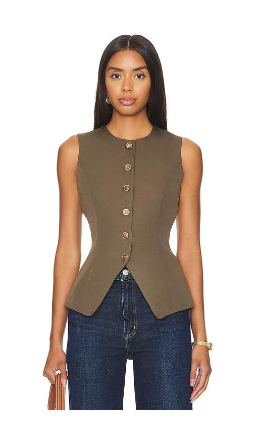 sndys x revolve emiliana top in brown. - size xl (also in xxs, xs, xxl)