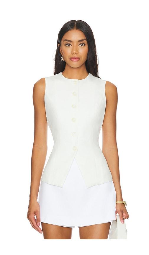 sndys x revolve emiliana top in white. - size l (also in xxs, xs, xl, xxl)